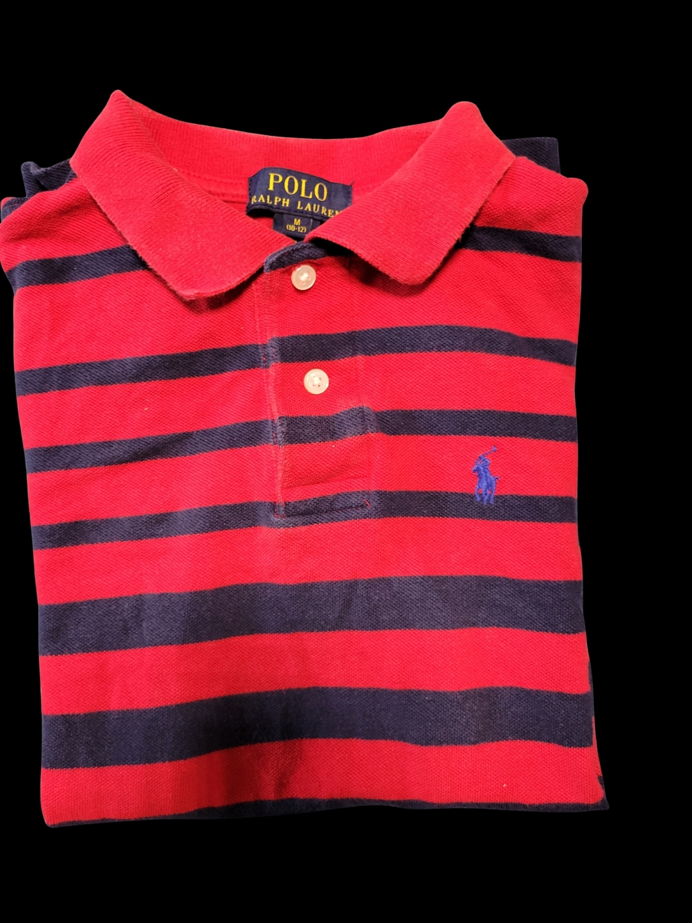 Polo by Ralph Lauren Red & Navy Striped Kids Polo